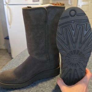 UGG Charcoal Suede Boots
